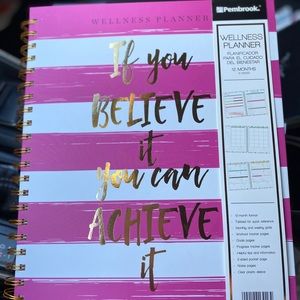 Wellness planner 12-month format